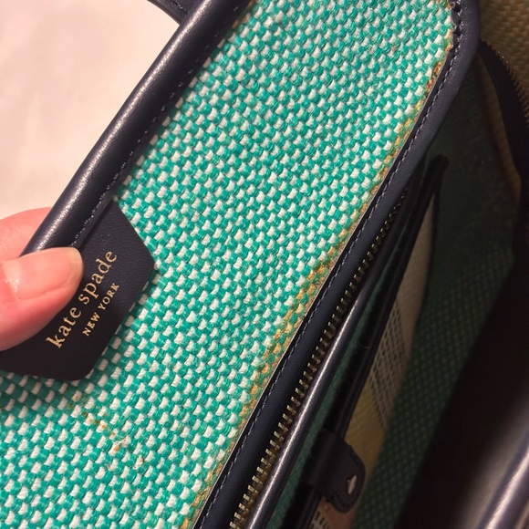 Kate Spade New York Market Woven Stripe Medium Tote - Picture 7 of 8